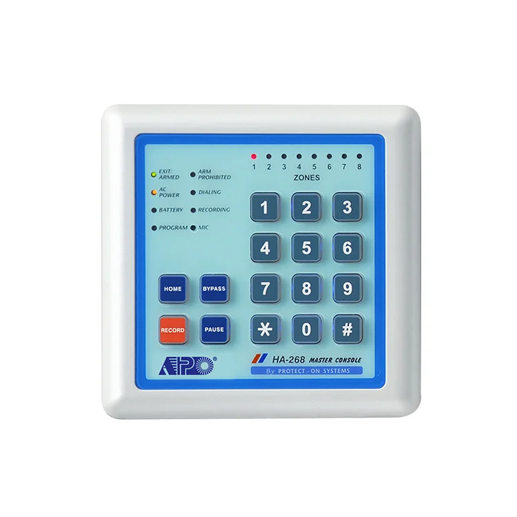 Home Security Phone Number - 8ゾーンホームセキュリティアラームコントロールパネル、家庭およびオフィス用スマートアラームシステム、ユーザー設定の電話番号への自動ダイヤル機能付き