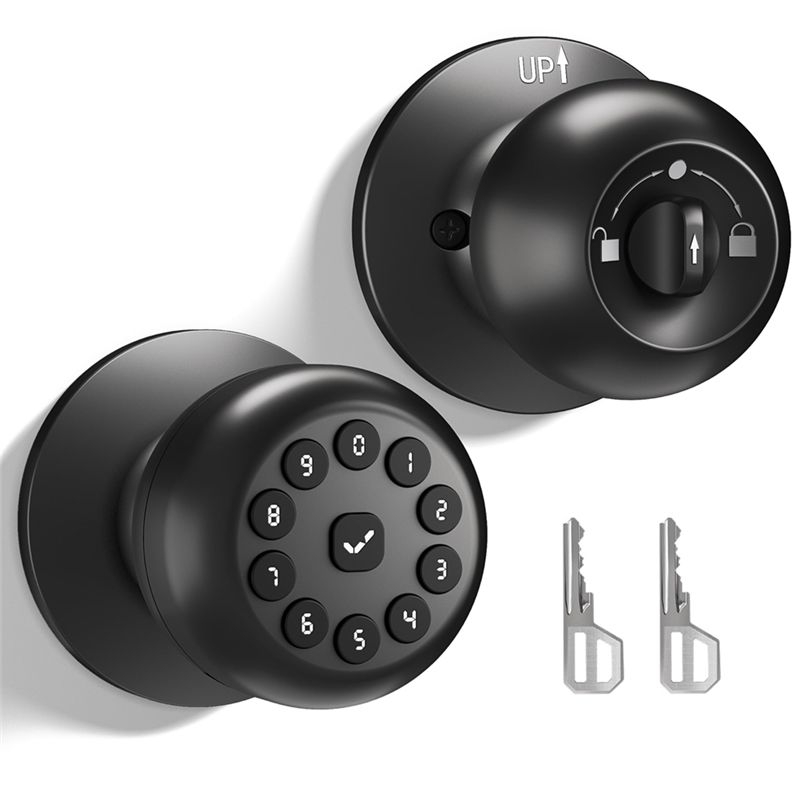 Door Lock Smart Keypad - B67C スマートドアノブ ロック付き、フロントドア用キーレスエントリードアロック、キーパッドスマートドアロック、オートロック