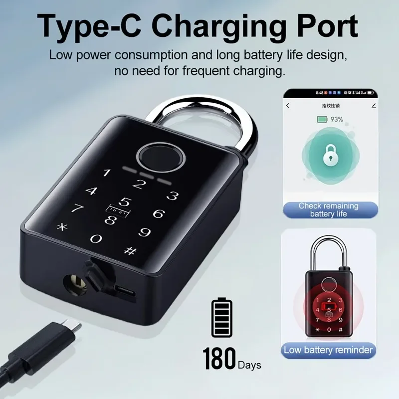 Tuya スマートドアロック指紋南京錠パスワードアプリカード - Door Lock Smart Keypad のレビューと価格