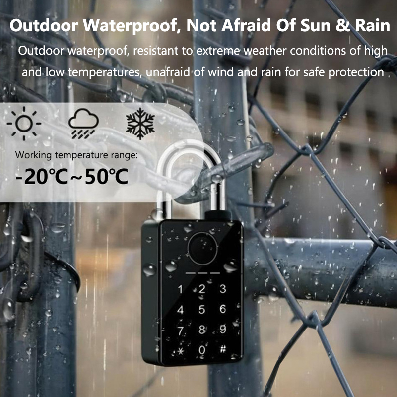 Tuya スマートドアロック指紋南京錠パスワードアプリカード - Door Lock Smart Keypad のレビューと価格