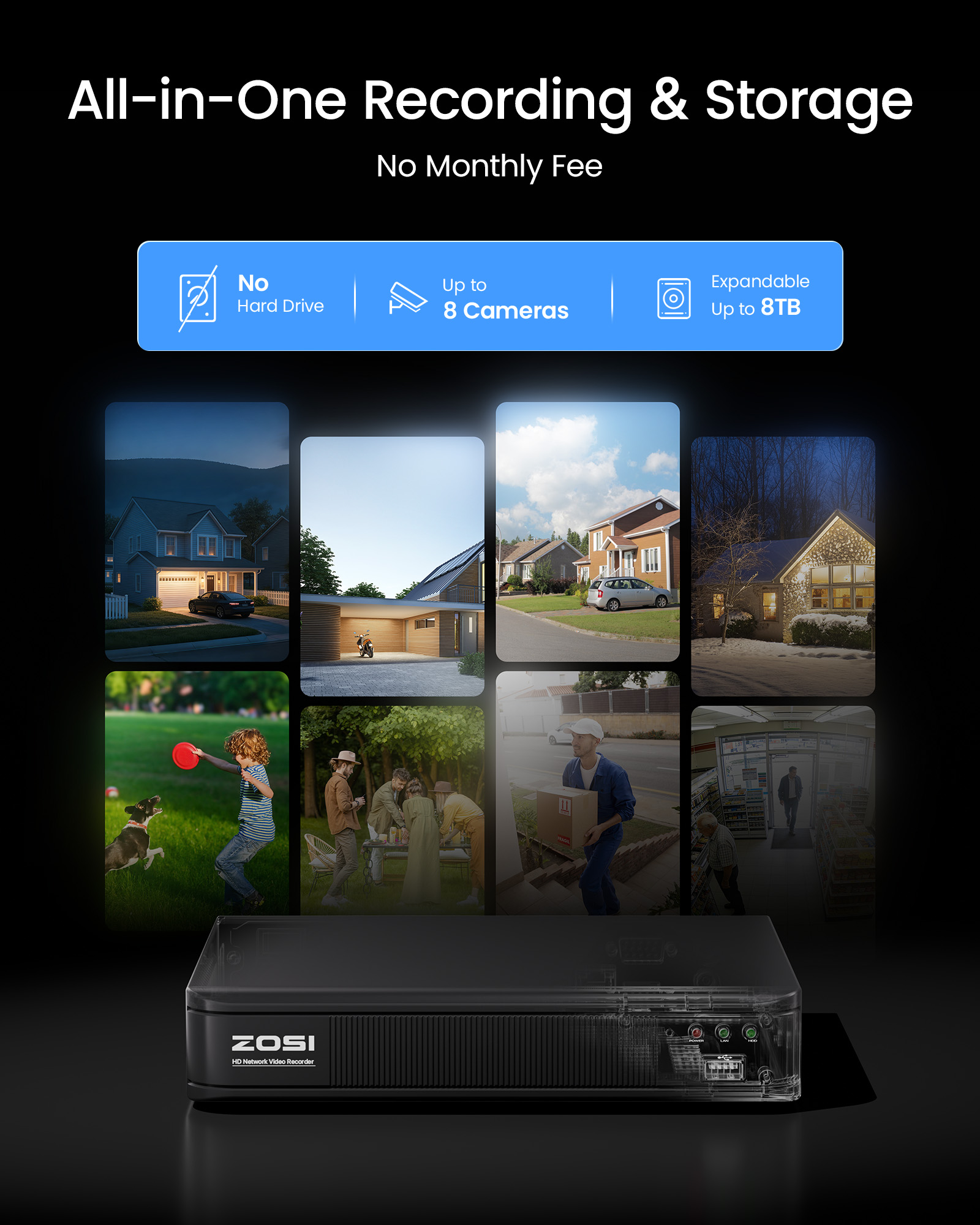 ZOSI 3K Lite 有線CCTVセキュリティカメラシス - Home Security Camera Installation のレビューと価格