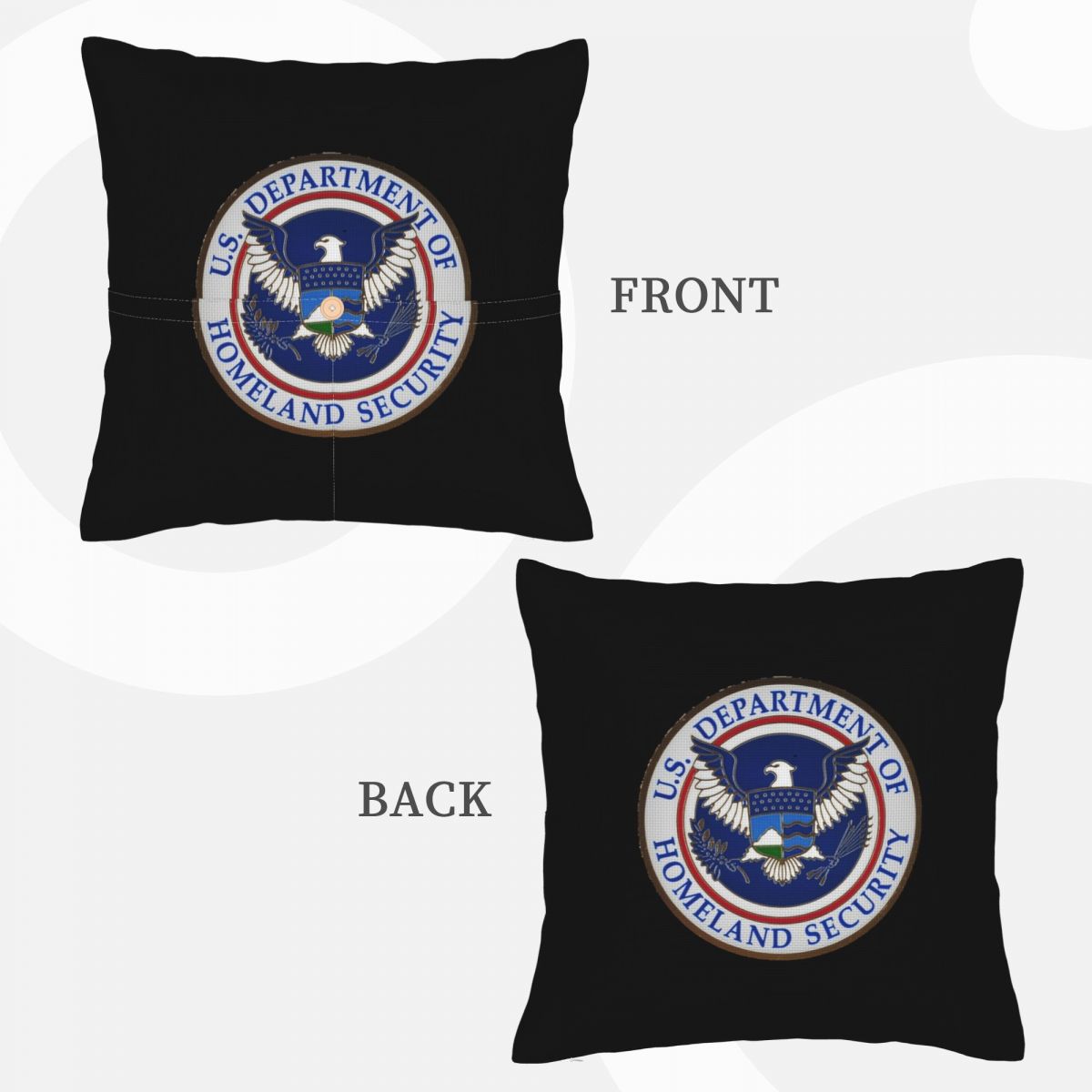 DHS - 国土安全保障省 スクエアリネン枕カバー クッショ - Home Security Department のレビューと価格