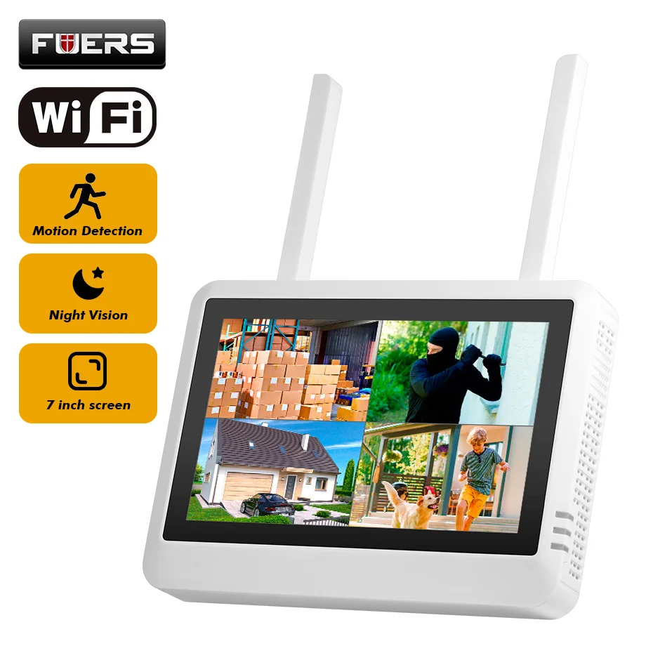 FUERS 8CH ワイヤレス NVR セキュリティシステム - Home Security Video のレビューと価格