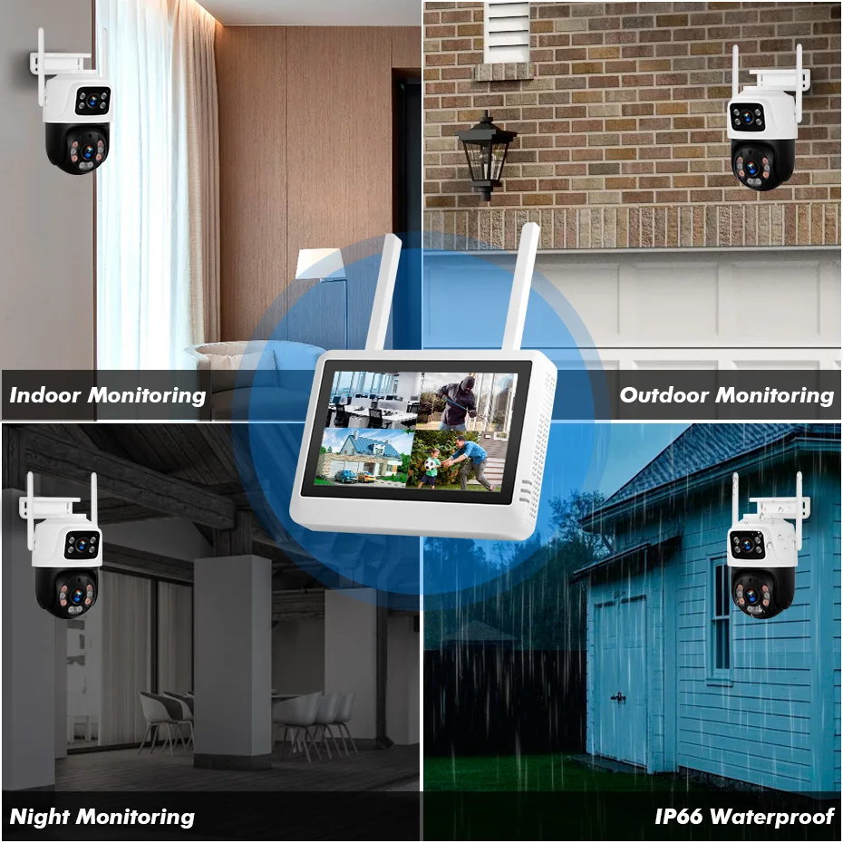 FUERS 8CH ワイヤレス NVR セキュリティシステム - Home Security Video のレビューと価格