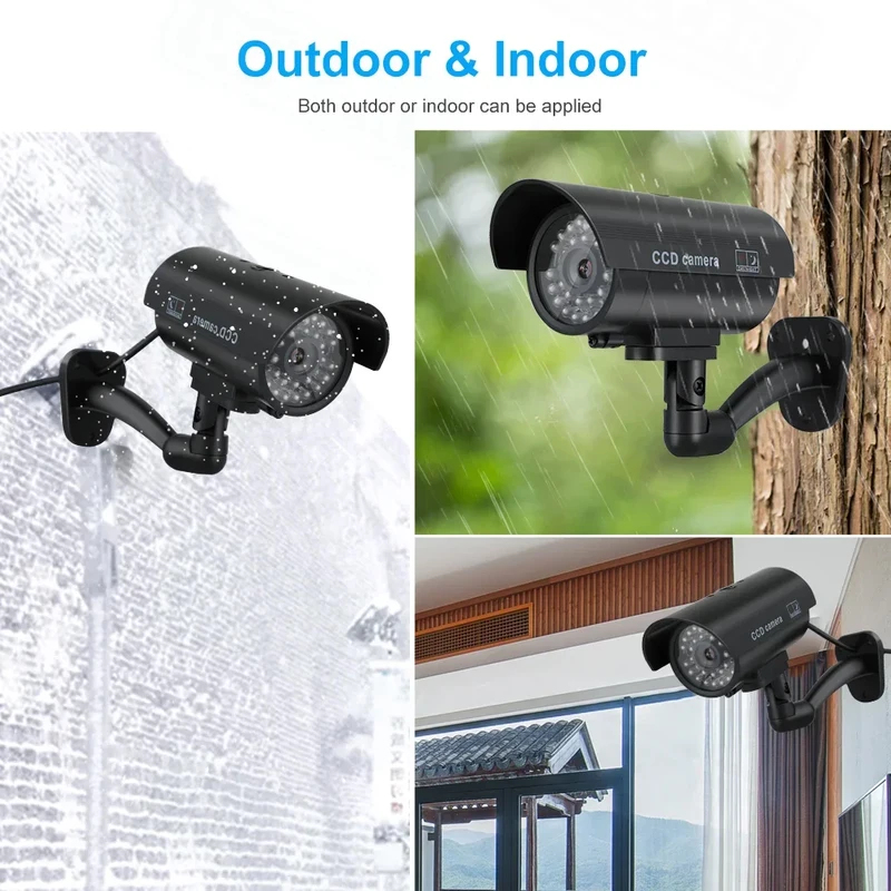 シミュレーション偽弾丸カメラダミーカメラ屋外LEDライトモニ - Home Security Camera Installation のレビューと価格