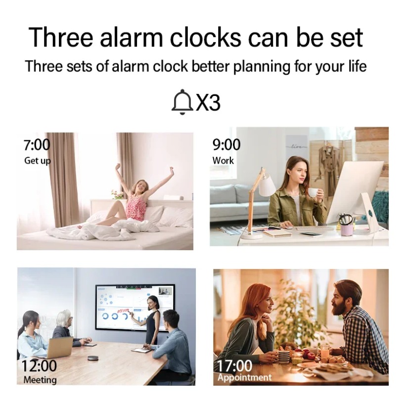 15 ワットワイヤレス充電器時間目覚まし時計 LED ナイト - Home Security Wireless のレビューと価格