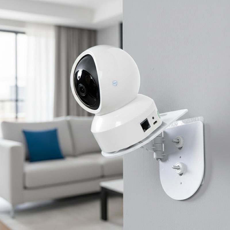 壁掛け式L字型PTZカメラブラケット、接着ベース付き、穴あけ - Home Security Camera Installation のレビューと価格