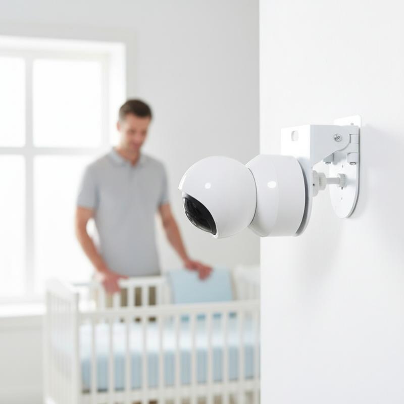 壁掛け式L字型PTZカメラブラケット、接着ベース付き、穴あけ - Home Security Camera Installation のレビューと価格