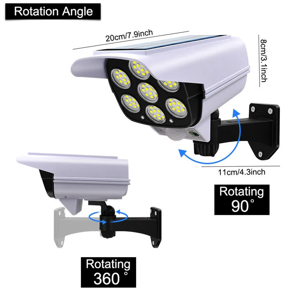 屋外ソーラーライトモーションセンサーセキュリティダミーカメラ - Home Security Camera Installation のレビューと価格