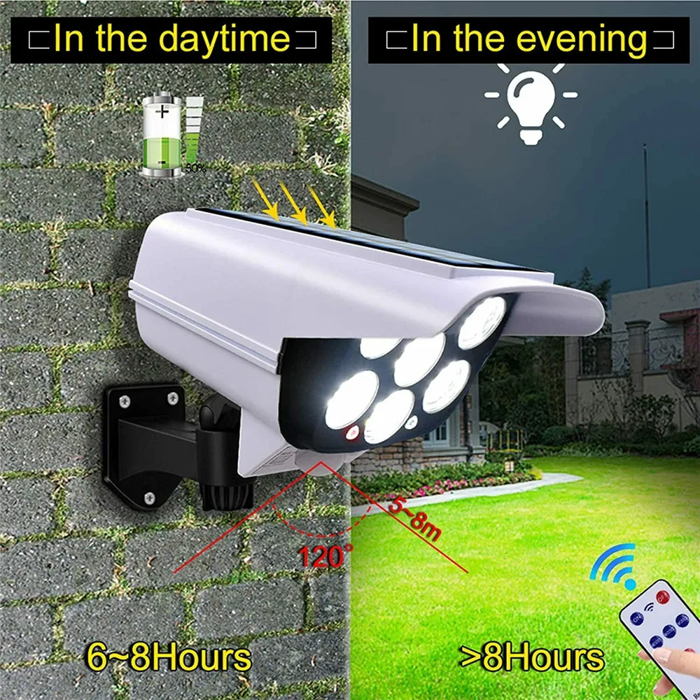 屋外ソーラーライトモーションセンサーセキュリティダミーカメラ - Home Security Camera Installation のレビューと価格