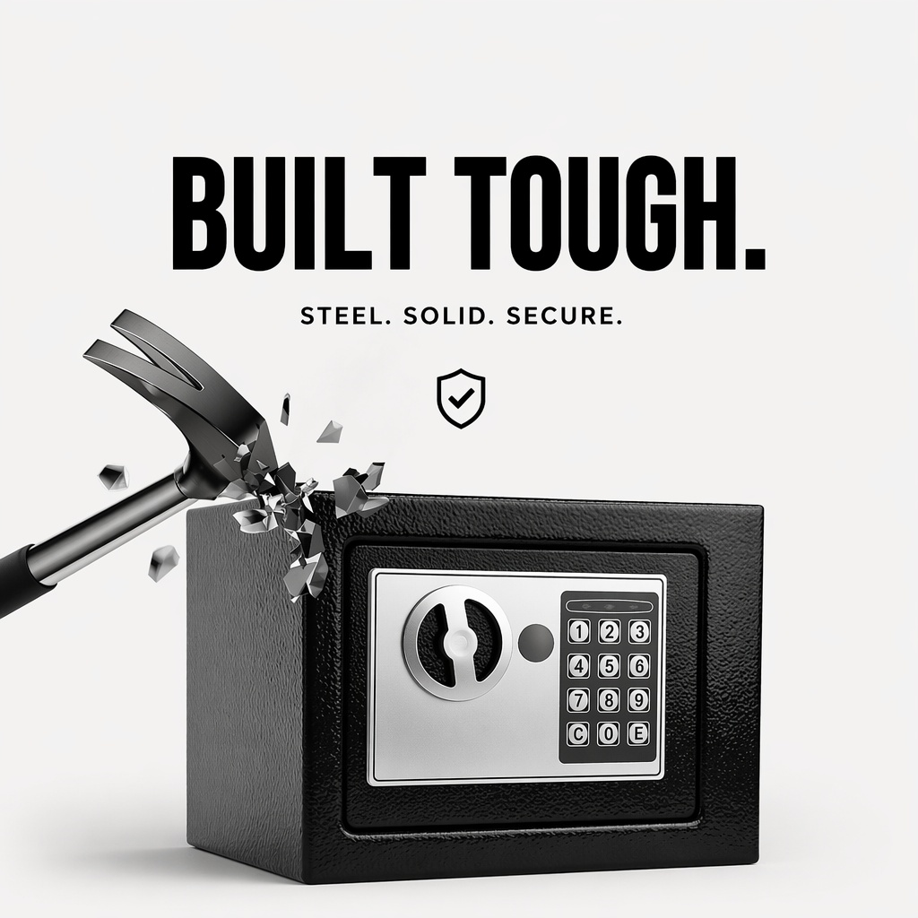 全鋼製電子デジタルキーパッドセーフボックスデュアルパスワード - Home Security Packages のレビューと価格