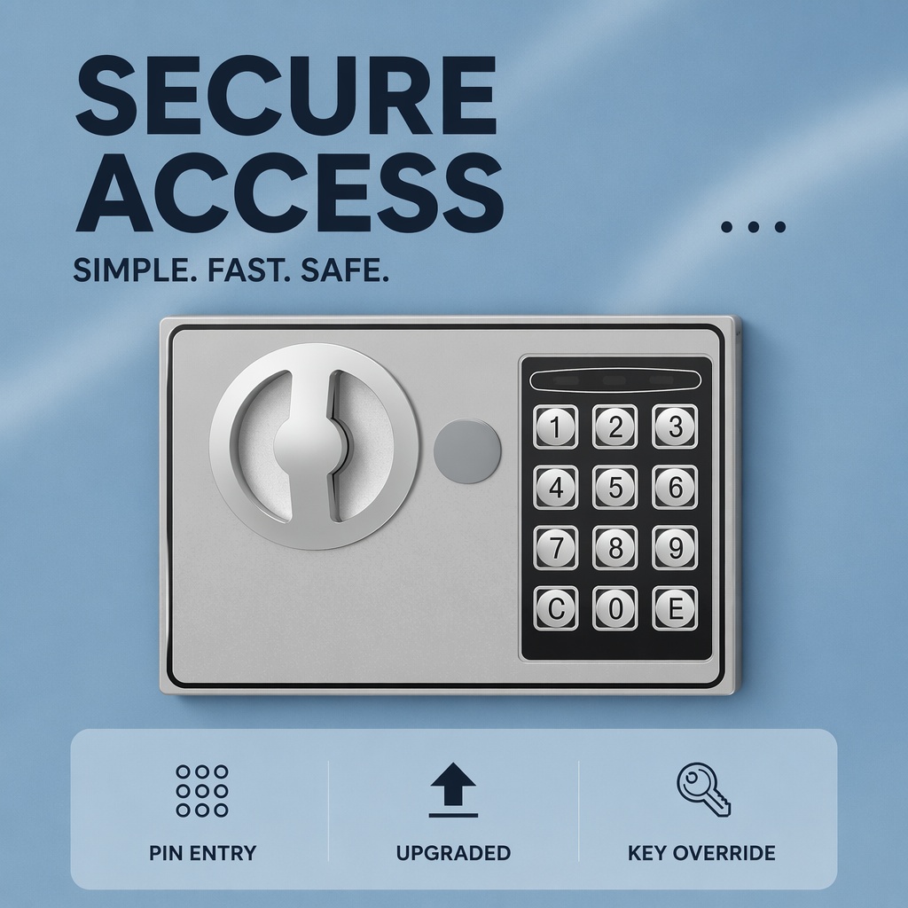 全鋼製電子デジタルキーパッドセーフボックスデュアルパスワード - Home Security Packages のレビューと価格