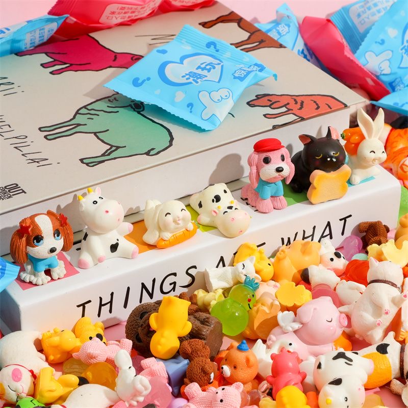 40 ピース/セットランダム漫画ブラインドボックス象動物ミニ - Home Security Packages のレビューと価格