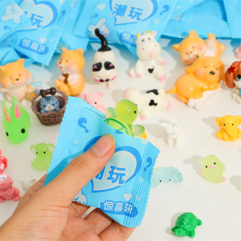 40 ピース/セットランダム漫画ブラインドボックス象動物ミニ - Home Security Packages のレビューと価格