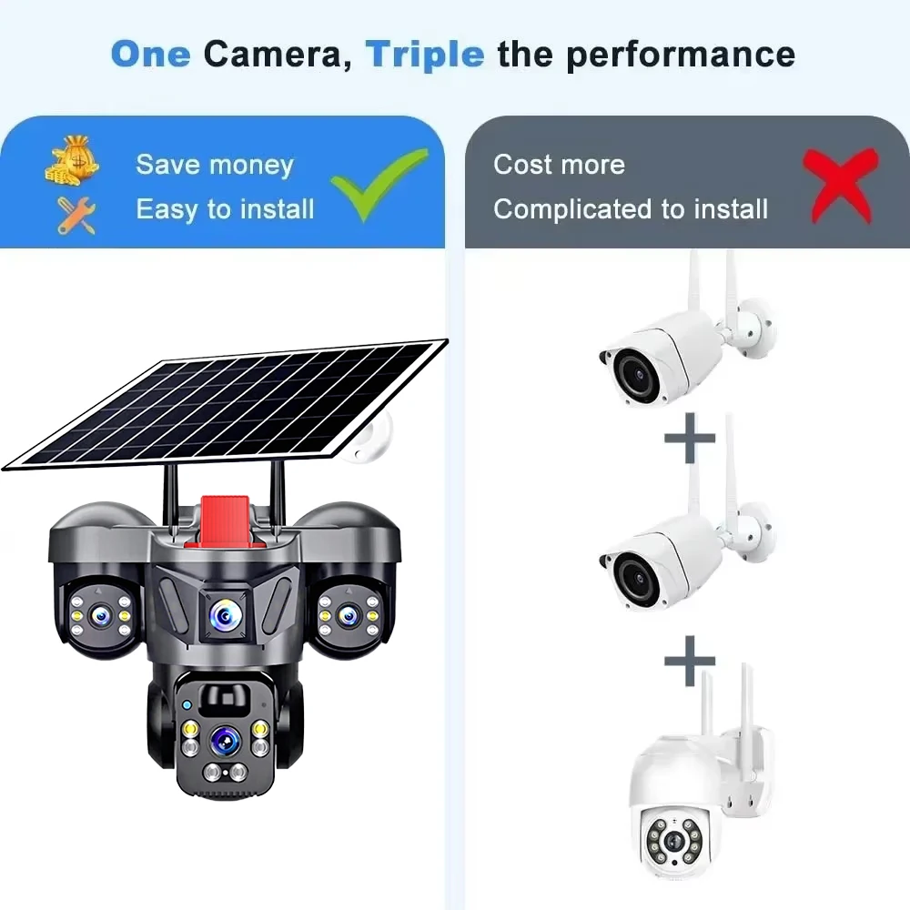 KERUI V380 Pro屋外PTZ 6MP WIFI 4 - Home Security Camera Installation のレビューと価格