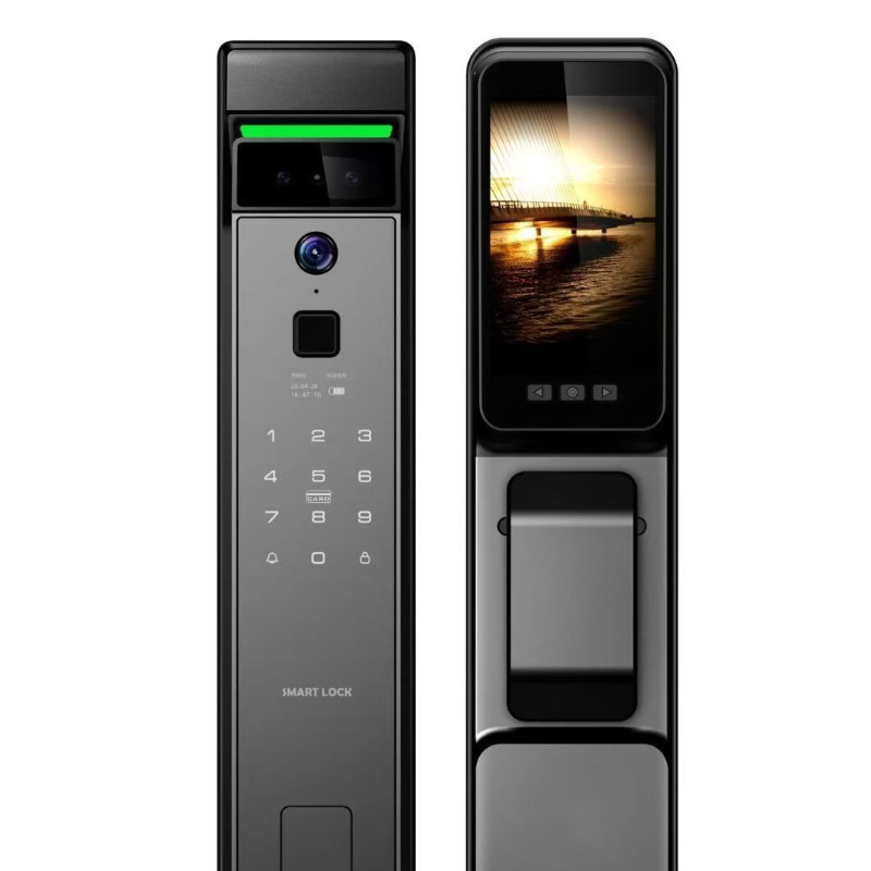 3D顔認証指紋認証玄関ドアパスワードTUYAスマートロック盗 - Door Lock Smart Keypad のレビューと価格