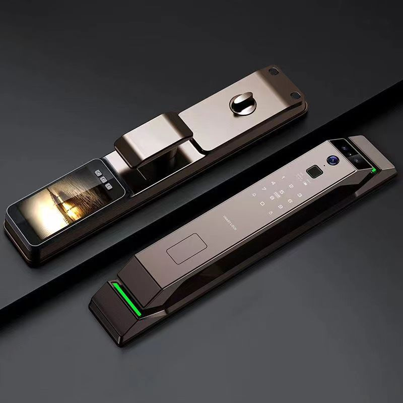 3D顔認証指紋認証玄関ドアパスワードTUYAスマートロック盗 - Door Lock Smart Keypad のレビューと価格