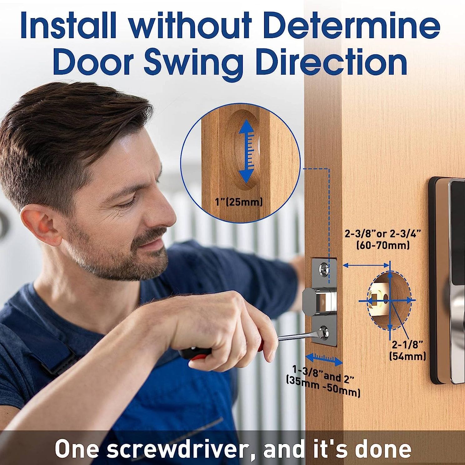 パスワード付きスマートロック、タッチスクリーンキーパッド付き - Door Lock Smart Keypad のレビューと価格