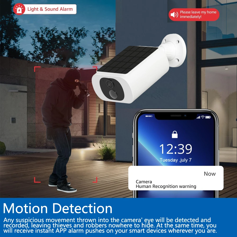 Tuya 5MP ソーラーセキュリティカメラワイヤレス屋外  - Home Security Camera Installation のレビューと価格