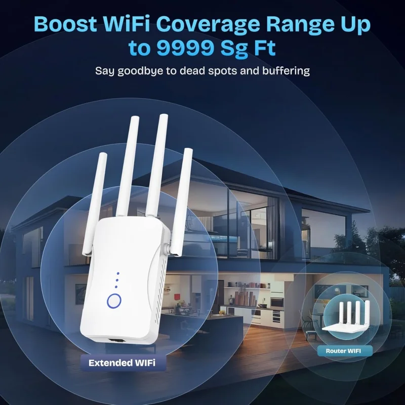 2.4G/5GHz デュアルバンドWiFiリピーター 120 - Home Security Wireless のレビューと価格