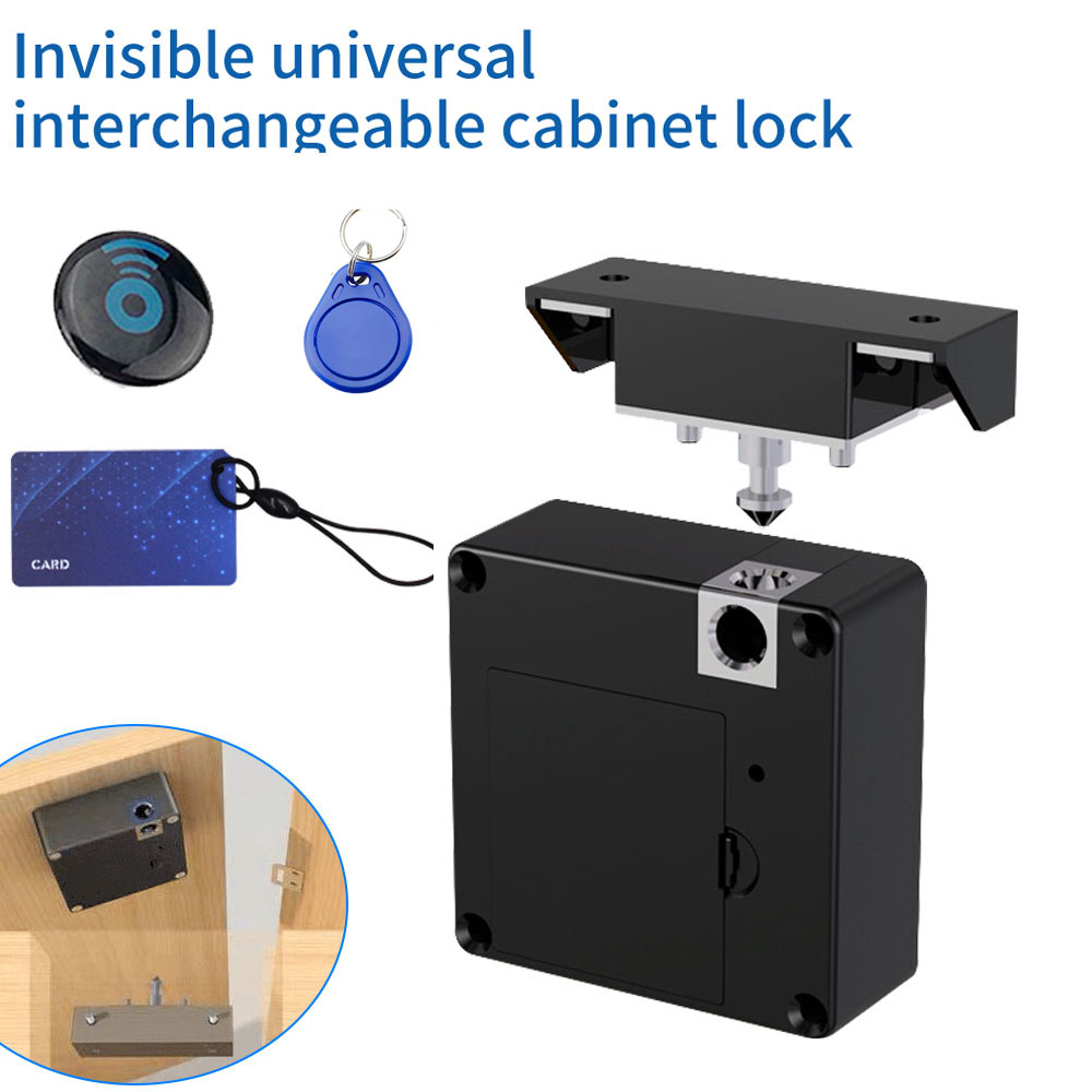スマート引き出しロック目に見えない電子 RFID 13.56 - Door Lock Smart Keypad のレビューと価格