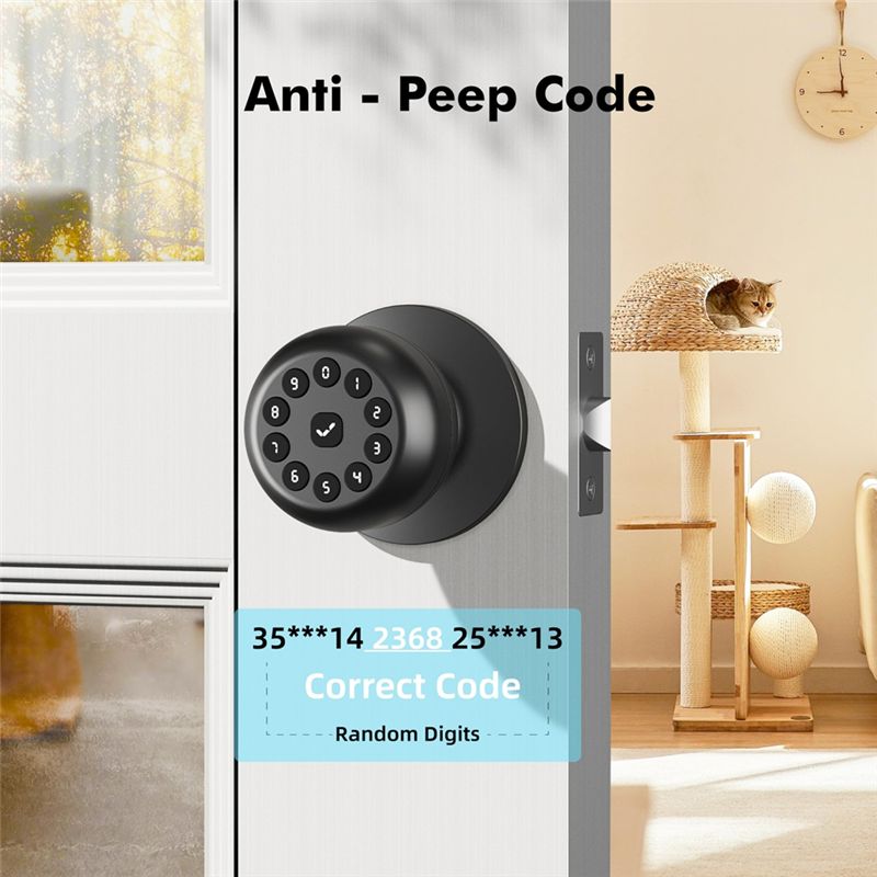 B67C スマートドアノブ ロック付き、フロントドア用キーレ - Door Lock Smart Keypad のレビューと価格
