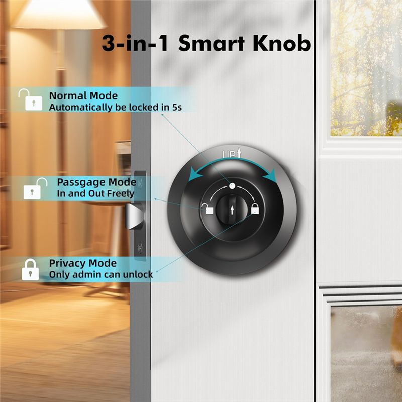 B67C スマートドアノブ ロック付き、フロントドア用キーレ - Door Lock Smart Keypad のレビューと価格