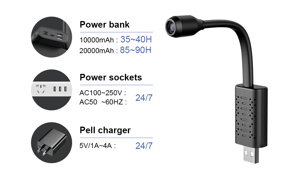 V380ミニワイヤレスWiFiカメラHD動体検知U21 Wi - Home Security Wireless のレビューと価格